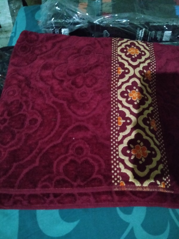 Handuk Jumbo Top Terry Batik Bunga Ukuran 155 X 80 | Handuk Mandi Dewasa