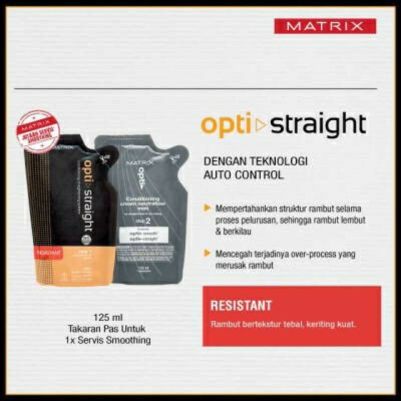 Matrix Optistraight / Opti Straight Mini 125ml step 1 dan step 2 Smoothing