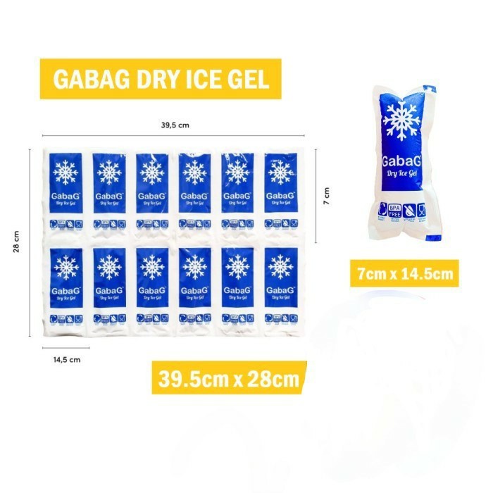 GABAG Dry Ice Gel Thermafreeze Ice Gel Per Lembar Isi 12 Pcs