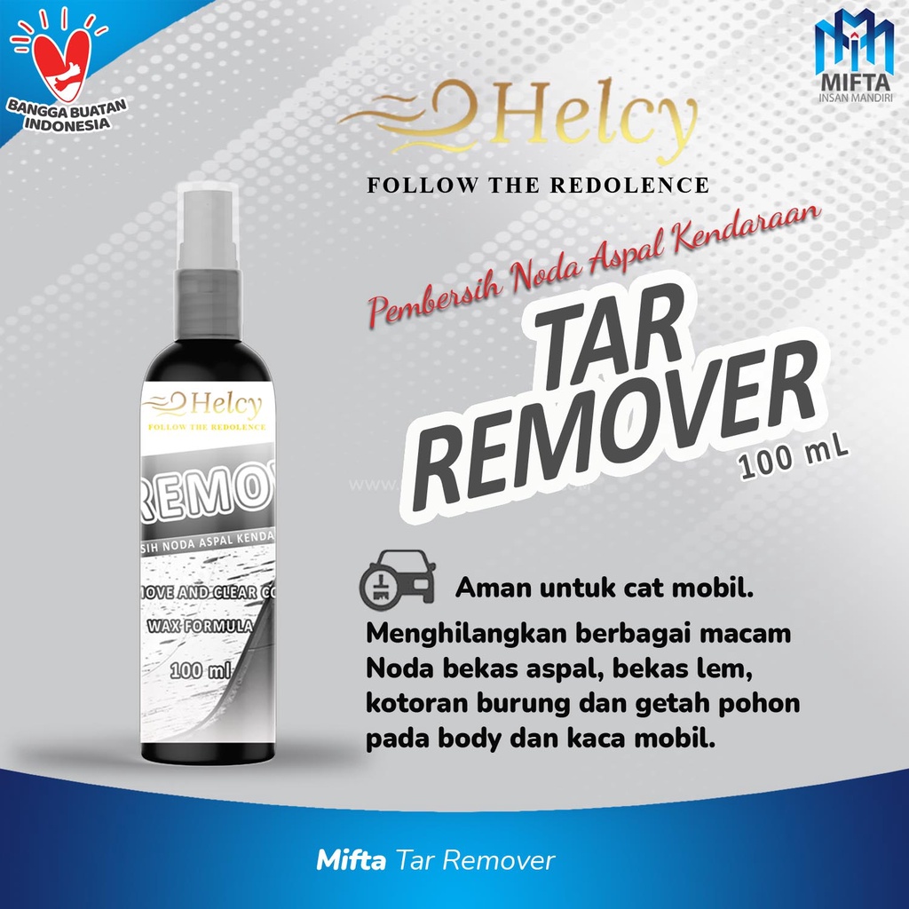 TAR REMOVER PENGHILANG NODA ASPAL / HELCY TAR &amp; BUG REMOVER