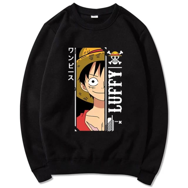 SWEATER BASIC LUFFY || LUFFY SWEATER CRAWNECK ||  SIZE M - L - XL ( Pria &amp; Wanita )