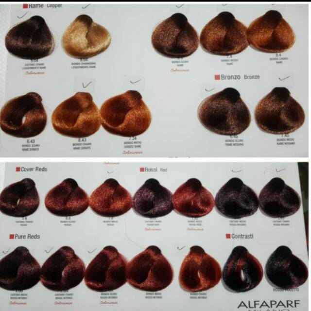 Alfaparf milano evolution cat  pewarna rambut  red coopers 