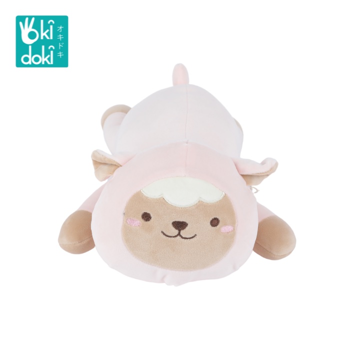 OKIDOKI Pillow Sheep 19SWH005 - Pink - Plush Pillow - Boneka Domba