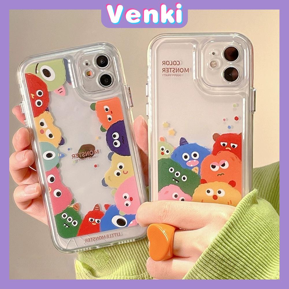 iPhone Case Silicone Soft Case Shockproof Camera Cover Protection Plating Button Cute Cartoon Monster Compatible For iPhone 11 iPhone 13 Pro Max iPhone 12 Pro Max iPhone 7 Plus