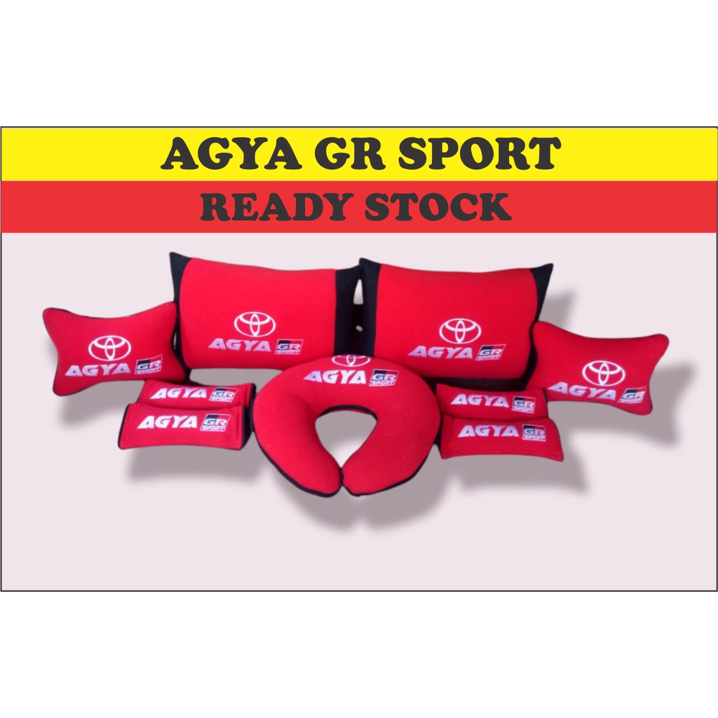 HEADREST MOBIL AGYA GR SPORT BANTAL MOBIL AKSESORIS INTERIOR MOBIL