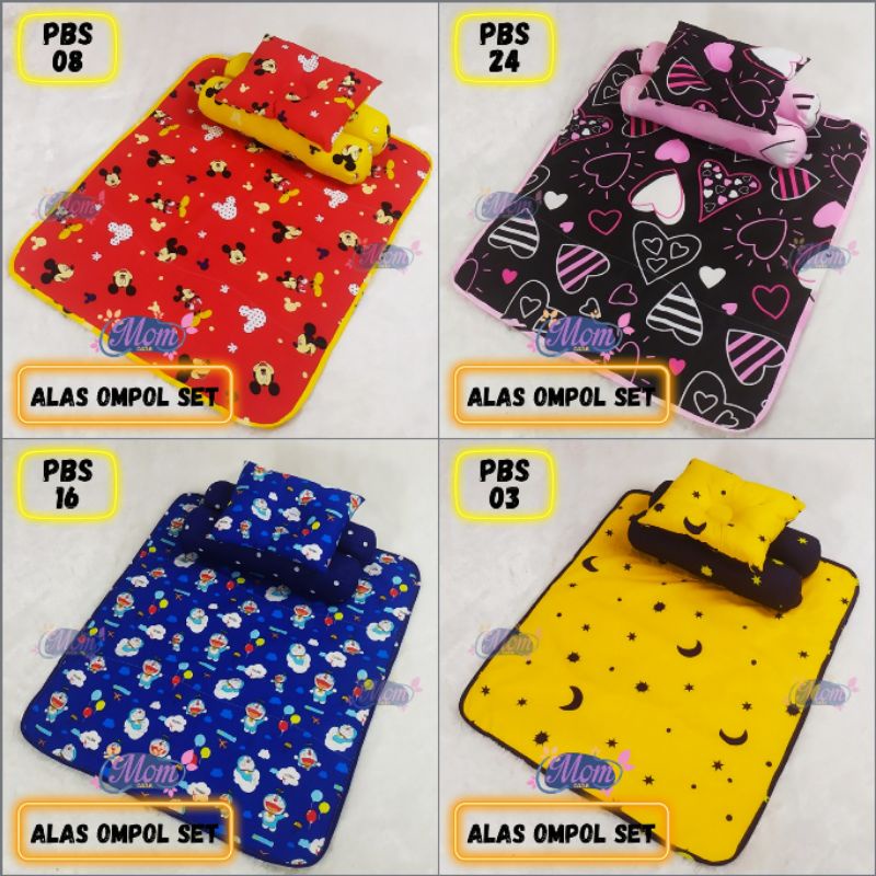 Perlak Bayi Waterproof Set Bantal Plus Guling