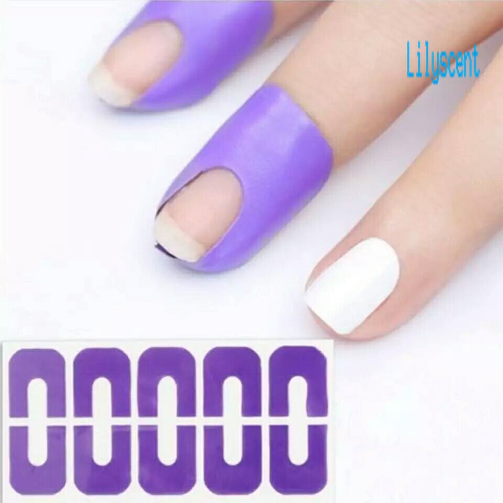 Lily Tape Peel Off Bentuk U Anti Tumpah Sekali Pakai Untuk Pelindung Kutek Wanita