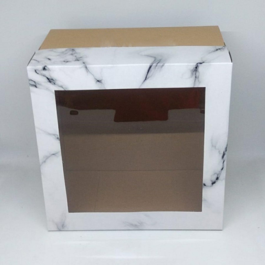 

Dus Kue Motif Marble Cake Box Hampers Marmer Floral Dus Pudding Premium Box Kue Tart Ukuran 25x25 cm