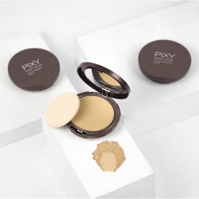 Pixy make it glow Silky Powdery Cake | Bedak Padat | Compact Powder