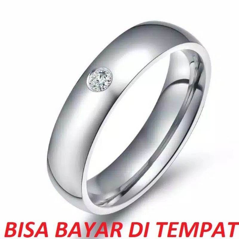 CINCIN POLOS CAUPLE  FARIASI PEMATA SATU TITANIUM