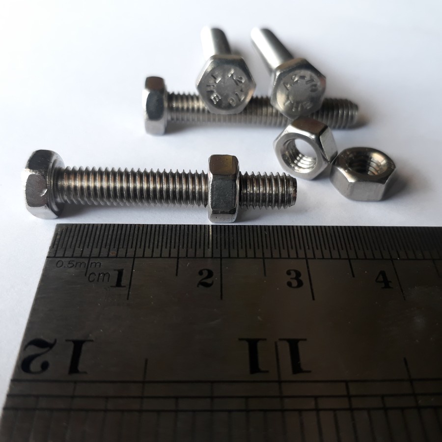 BAUT STAINLESS M5 X 30 / BAUT 8 KUNCI 8 / BAUT SS M5 X 30 SUS 304 / BAUT M5X30 STAINLESS STEEL / BAU