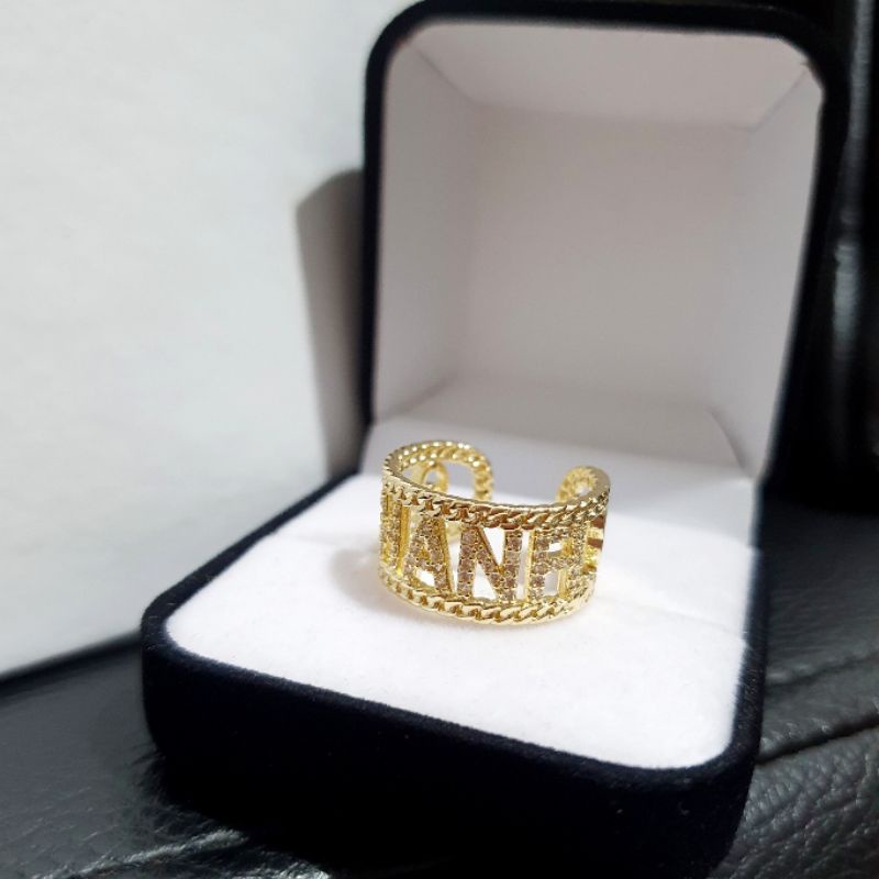 Cincin Titanium Asli gold free size Premium Quality Anti Karat Anti Alergi Ring Import Ct22