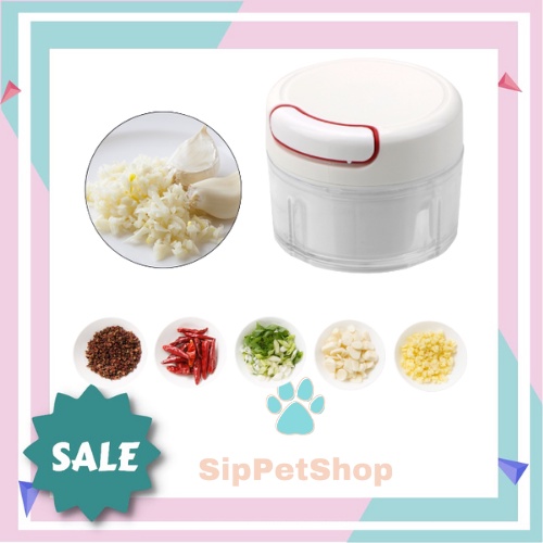 (COD) Penghalus Daging Pencincang Bumbu Hand Blender Portable Manual Speedy Chopper Mini