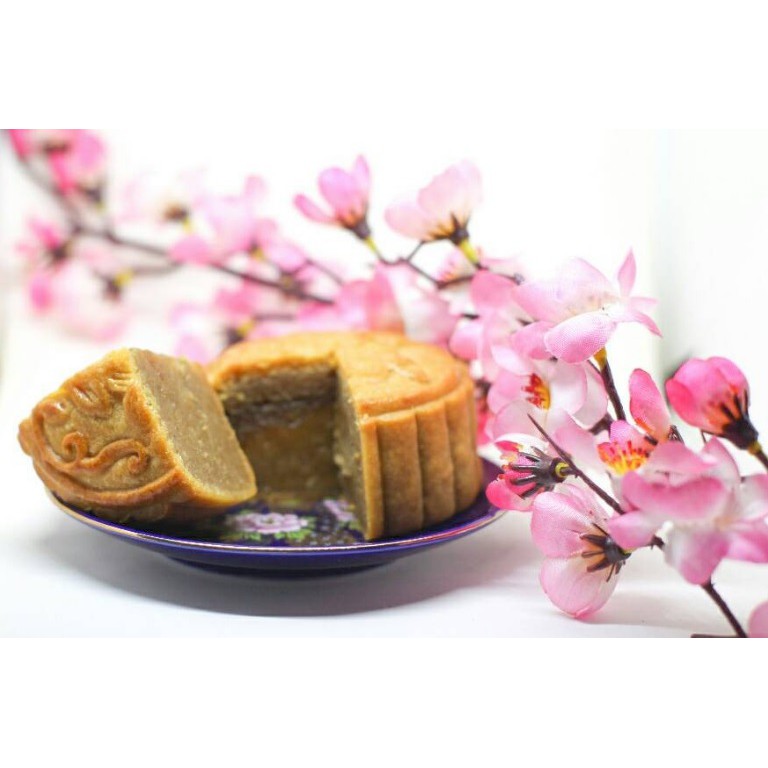 

2 Pcs Kue Bulan Mooncake TANPA TELOR Tausa Kacang Hijau Durian Lotus Green Tea