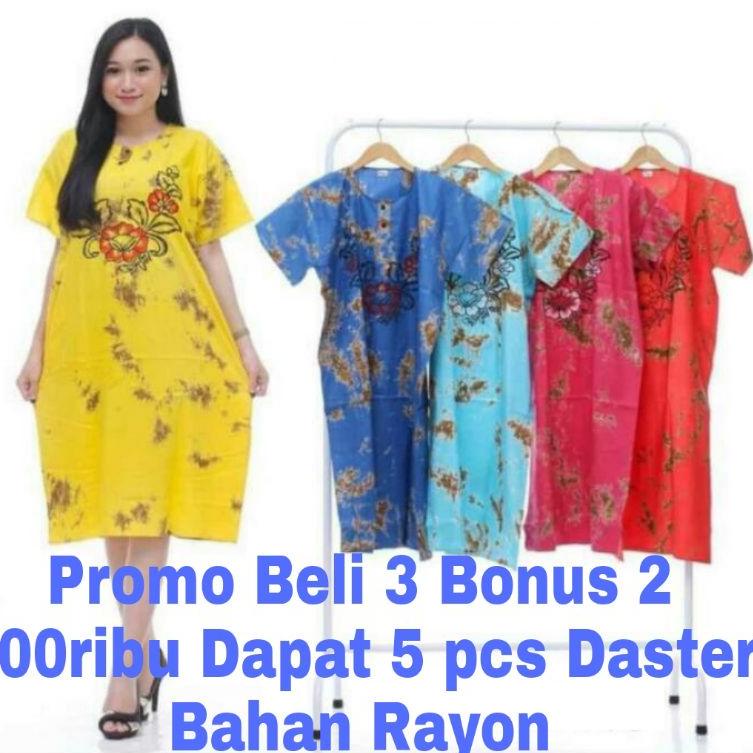 Terbagus.. (COD DASTER)  Daster murah Daster Barong bali Daster wanita Jumbo Daster Wanita Murah 5pc