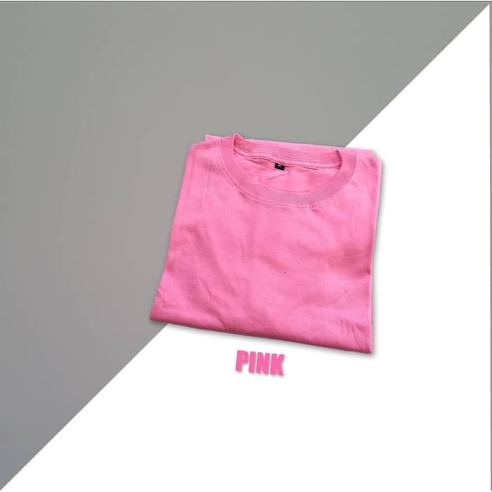 Kaos Polos Cotton Combed 30S Kaos Polos Pink Baby Kaos Polos Pink