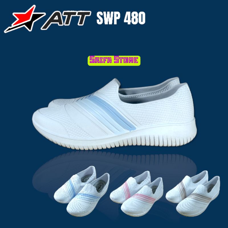 Sepatu Wanita Original ATT SWP 480 Putih Sepatu Wanita Murah Sepatu Karet Wanita Import