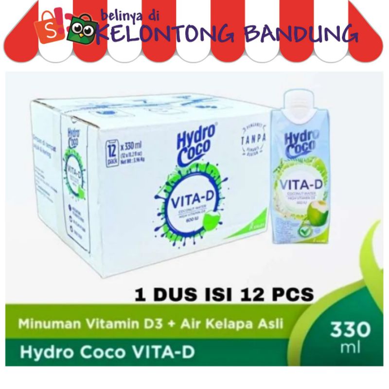 

Hydrococo vita-d 330 ml per dus / box / karton