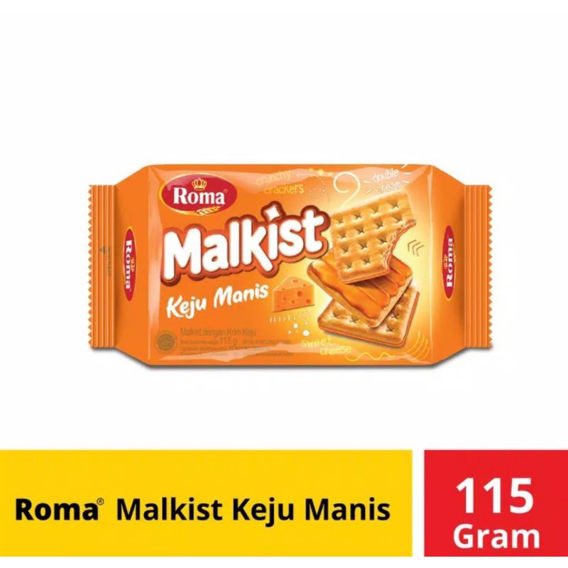 

Roma Malkist Keju Manis 115gr