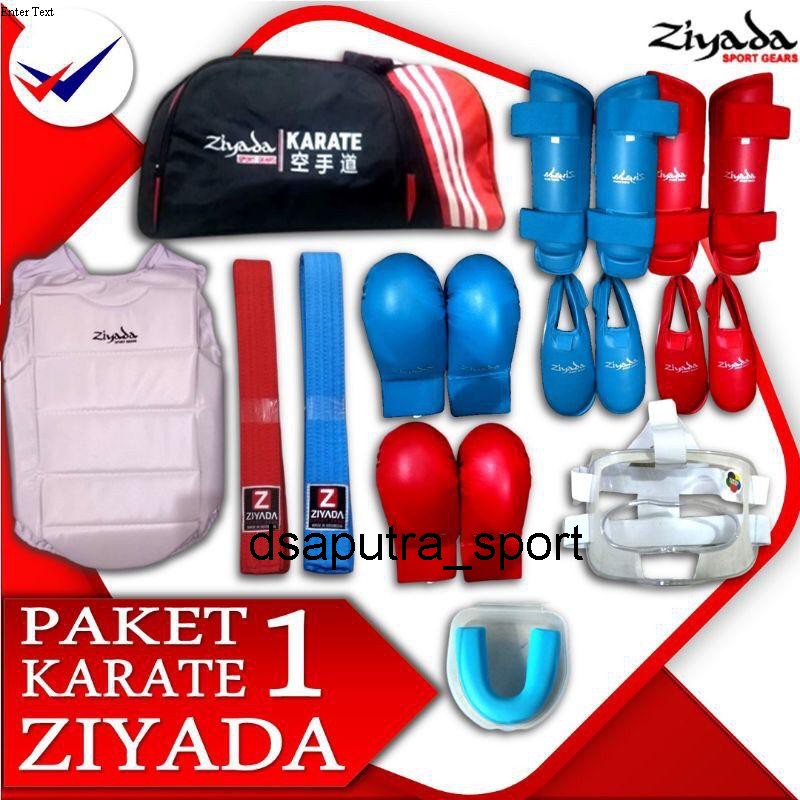 (ZYD) Paket Hemat Peralatan Pertandingan Kumite Karate Merk Ziyada
