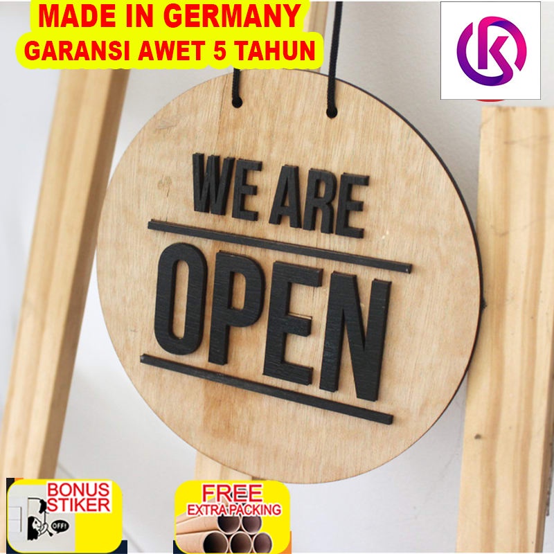 

Promo Sign Open Closed Kayu / Signage Kayu Open Closed