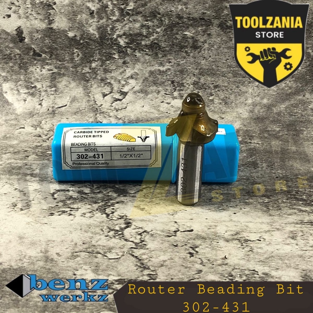 Mata profil / router beading bit 25,4 mm x 1/2" benz werkz ( 302-431 )