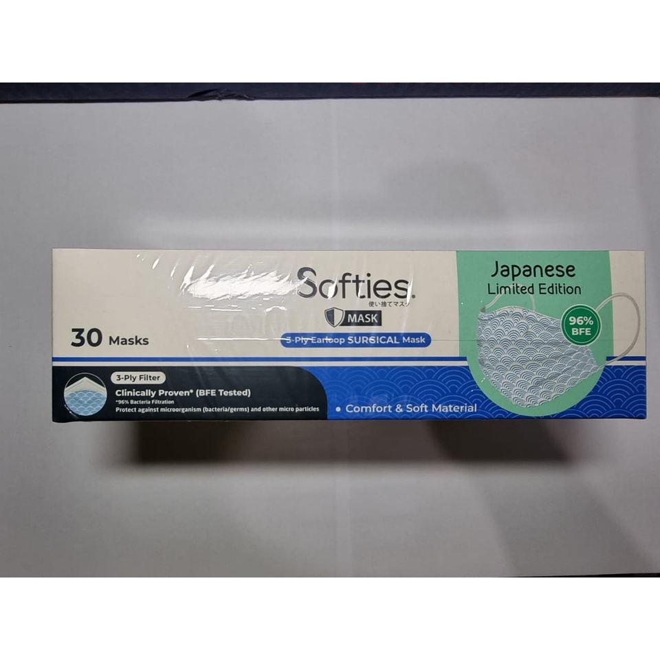 Softies Surgical Mask 3ply isi 30/Masker Medis Softies 3 lapis