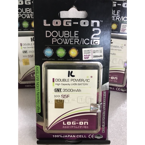 BATERAI  DOUBLE POWER/DOUBLE IC FOR HANDPHONE ADVAN 5F