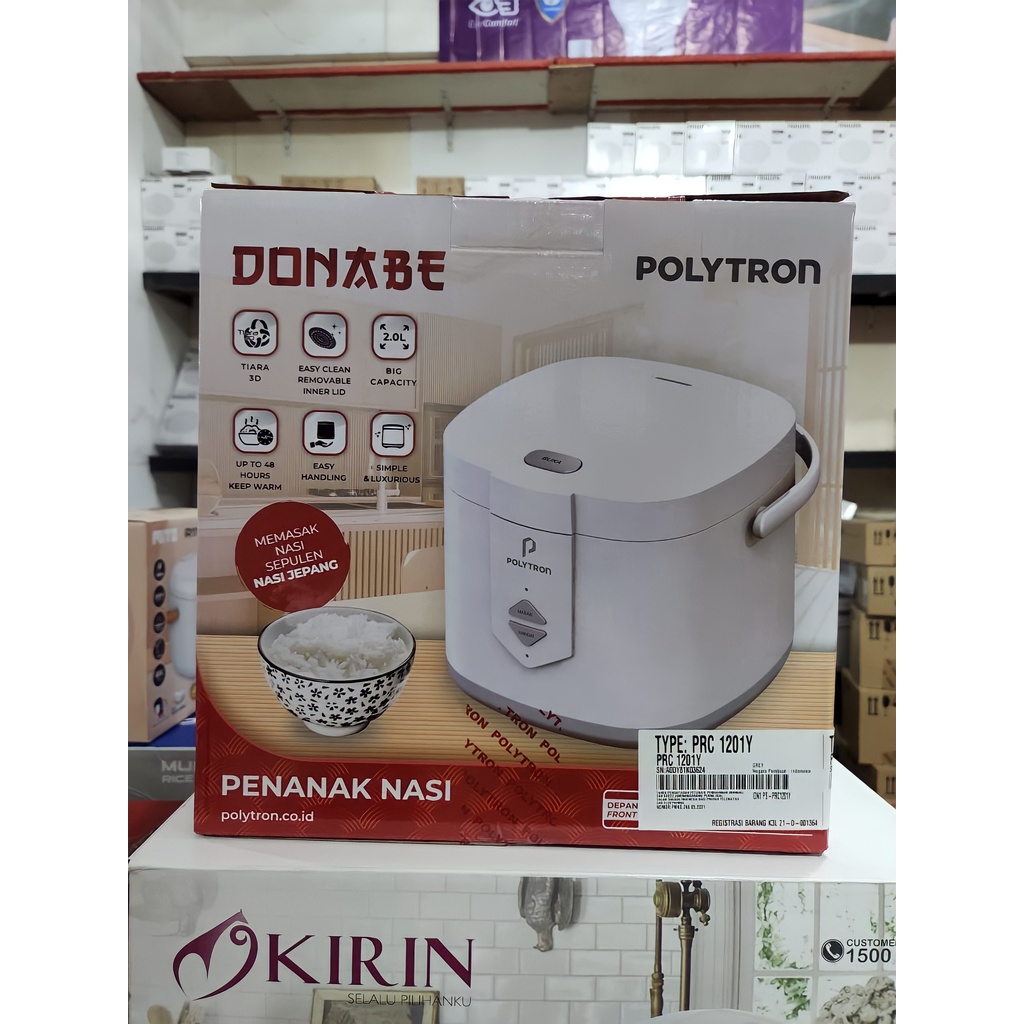 Polytron Rice Cooker Donabe 2 Liter PRC 1201