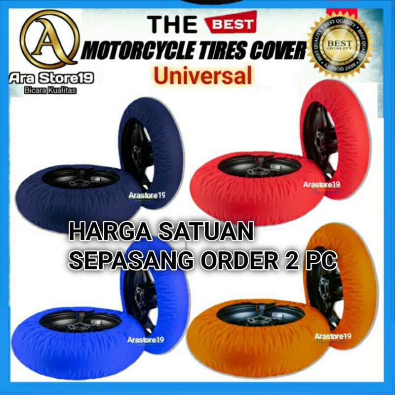 Cover Ban motor ARAGON matic/sport matic/sport moge/motocros/sarung ban motor/ pelindung ban motor universal HARGA SATUAN