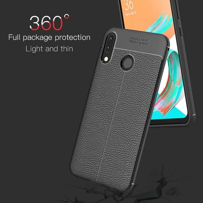CASE ASUS ZENFONE 5Z ZS620KL CARBON AUTOFOCUS MOTIF KULIT ORIGINAL LUXURY