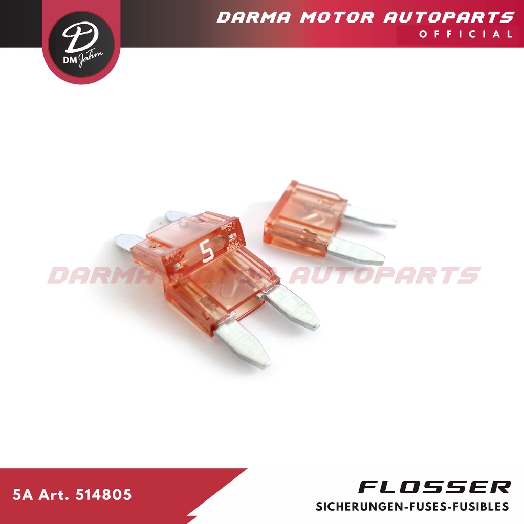 5A 514805 Sekring Sikring Fuse FLOSSER made in Germany