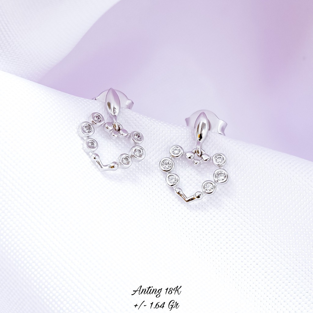 Anting Valentine Series by Sandra Dewi Gold Kadar 18K EA200253