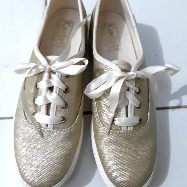 Keds Triple Matte Brushed Metallic Gold Preloved