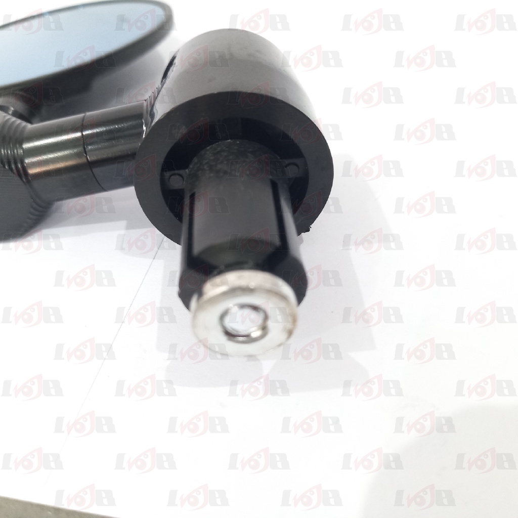 Spion Bandul Jalu Stang Besi Hitam Ring CnC Motor Universal Model Bulat PNP