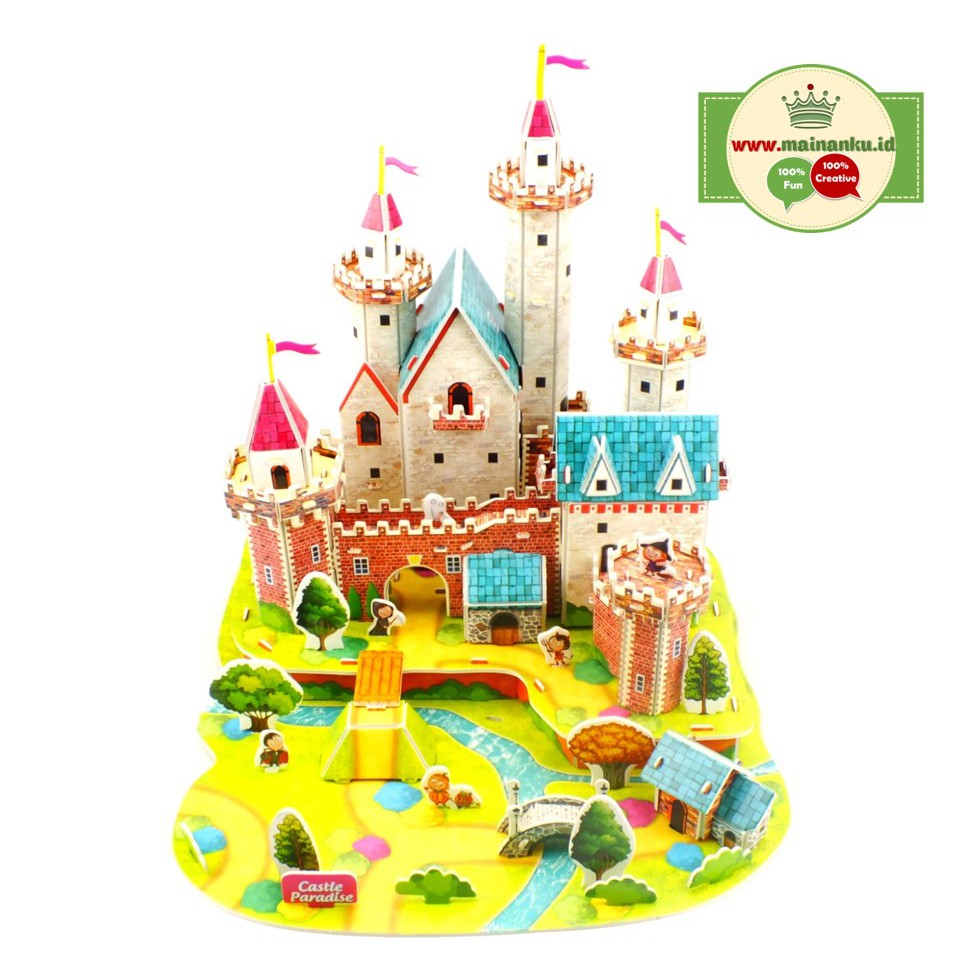 Mainan 3d Puzzle Eksklusif CASTLE PARADISE | Puzzle 3D Istana - 1703