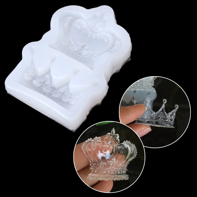 SIY  Crown Liquid Silicone Mold DIY Resin Jewelry Pendant Resin Casting Mold Tool