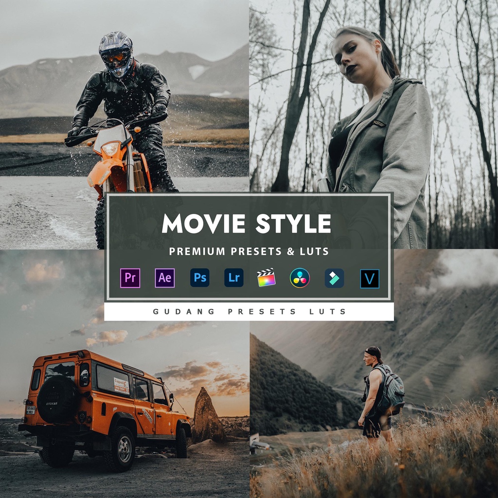 [BISA VN] Movie Style - Premium Preset Lightroom LUTs Android IOS & PC Premiere Pro Davinci