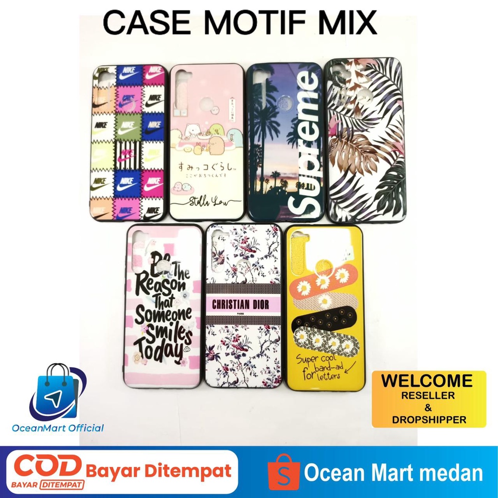 Case HP Motif Mix Xiaomi Redmi Note 8 Softcase Handphone Aneka Gambar Aksesoris Handphone HP OCEANMART OCEAN MART Murah   Grosir
