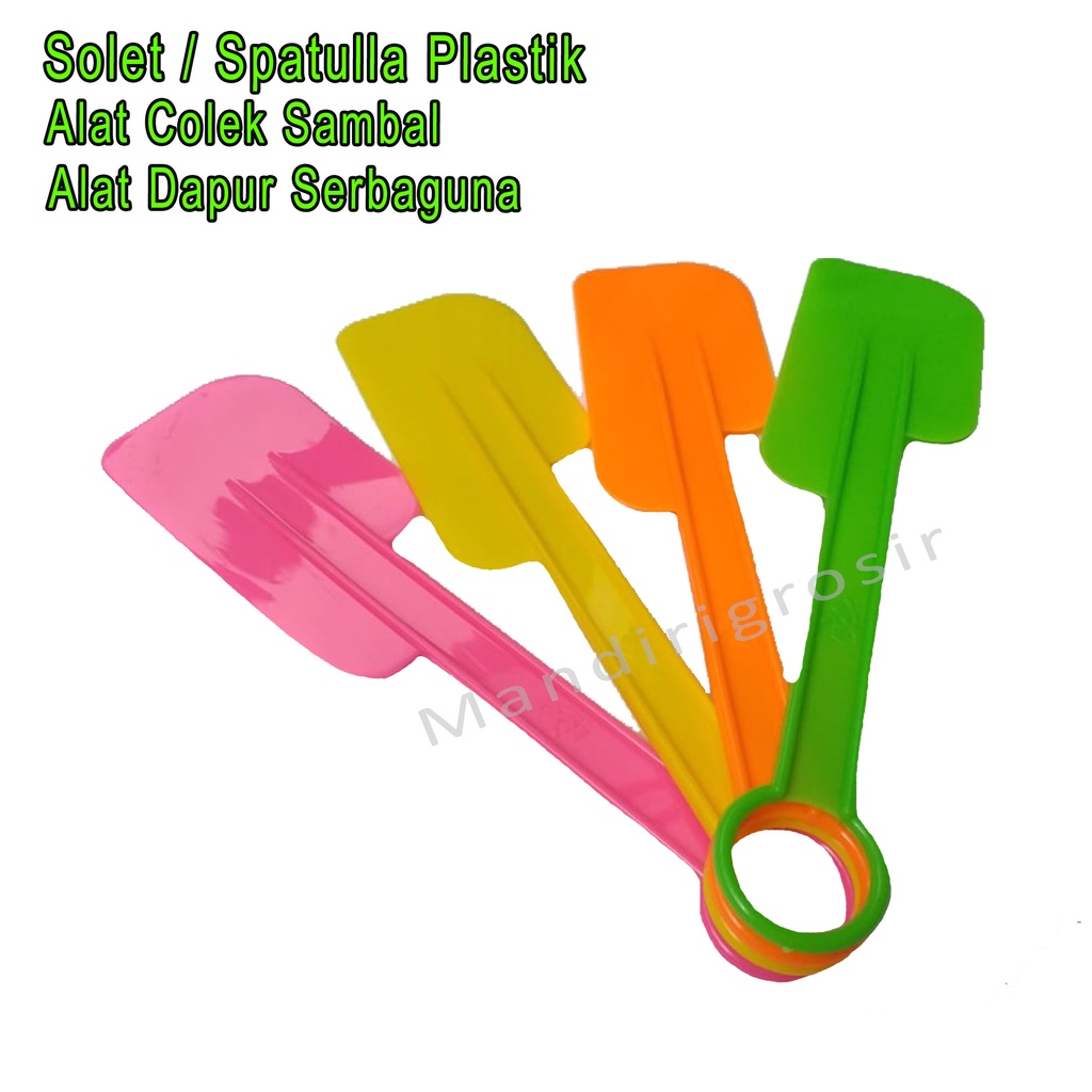 Spatulla Plastik *Solet * Alat Colek Sambal *Alat Dapur Serbaguna