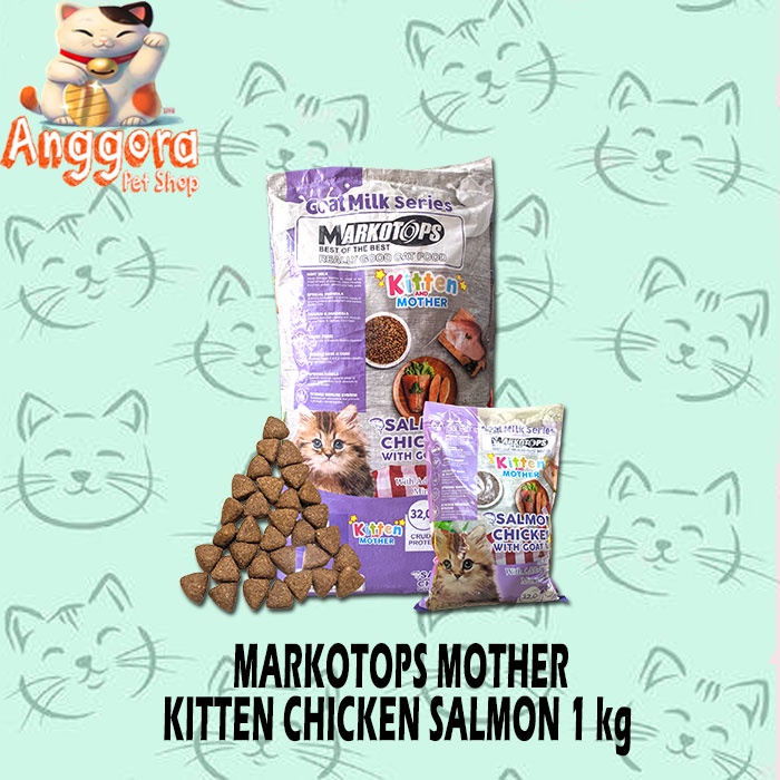 Makanan kucing Markotops 1kg kitten &amp; Mother Dry food