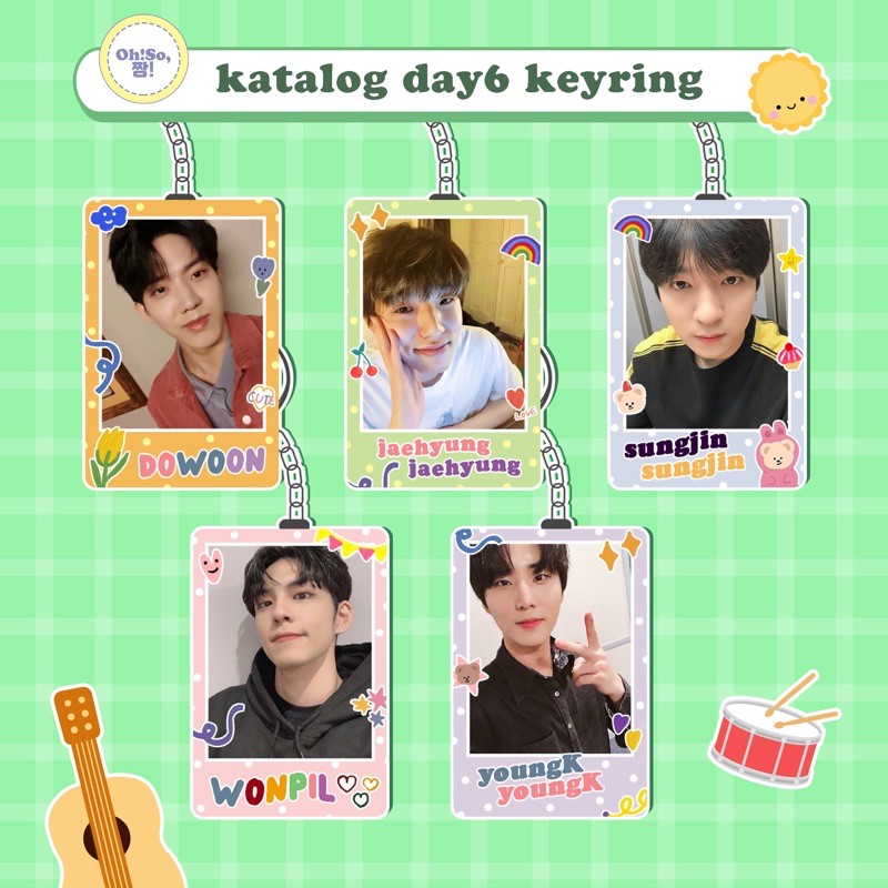 DAY6 CLEAR KEYRING KEYCHAIN GANTUNGAN KUNCI