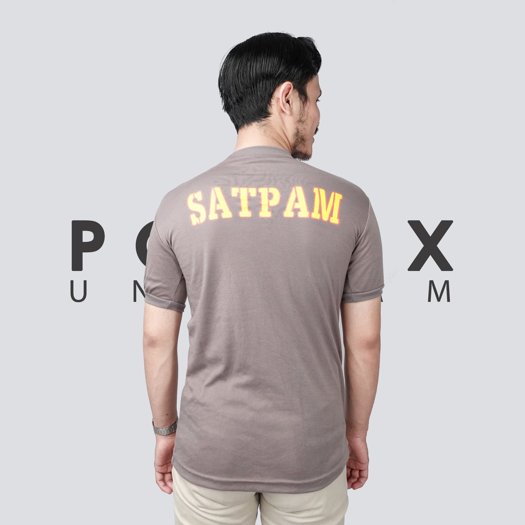 Kaos Dalam Dinas Security / Satpam Tangan Pendek Warna Coklat Hitam Navy Model Slimfit