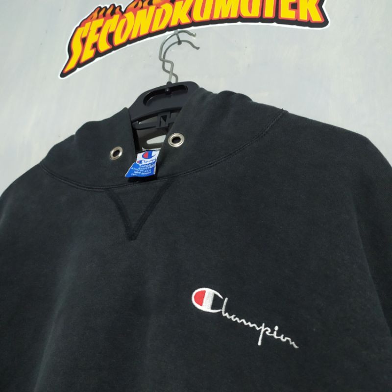 HOODIE CHAMPION USA SCRIPT VINTAGE ORIGINAL SECOND