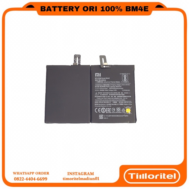 BATTERY BATERAI BATRE ORIGINAL XIAOMI POCOPHONE F1 / BM4E