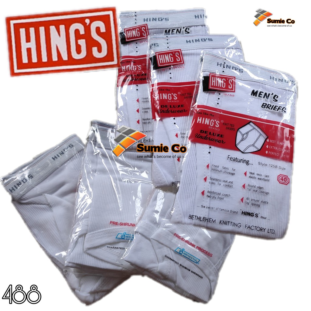 K488 - [Harga Per 1 Potong] CELANA DALAM SEGITIGA PRIA [BRIEF] HING&quot;S SIZE 32 - 42