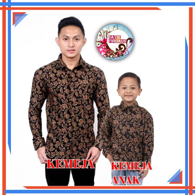 batik couple ayah anak//Baju batik couple anak ayah