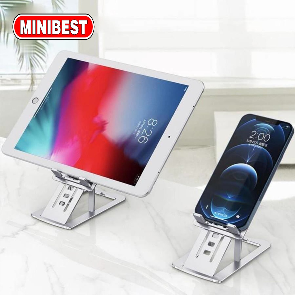 [BEST SELLER] Stand Holder H2 Slender Slim Folding Metal Desktop Stand Phone tablet Holder