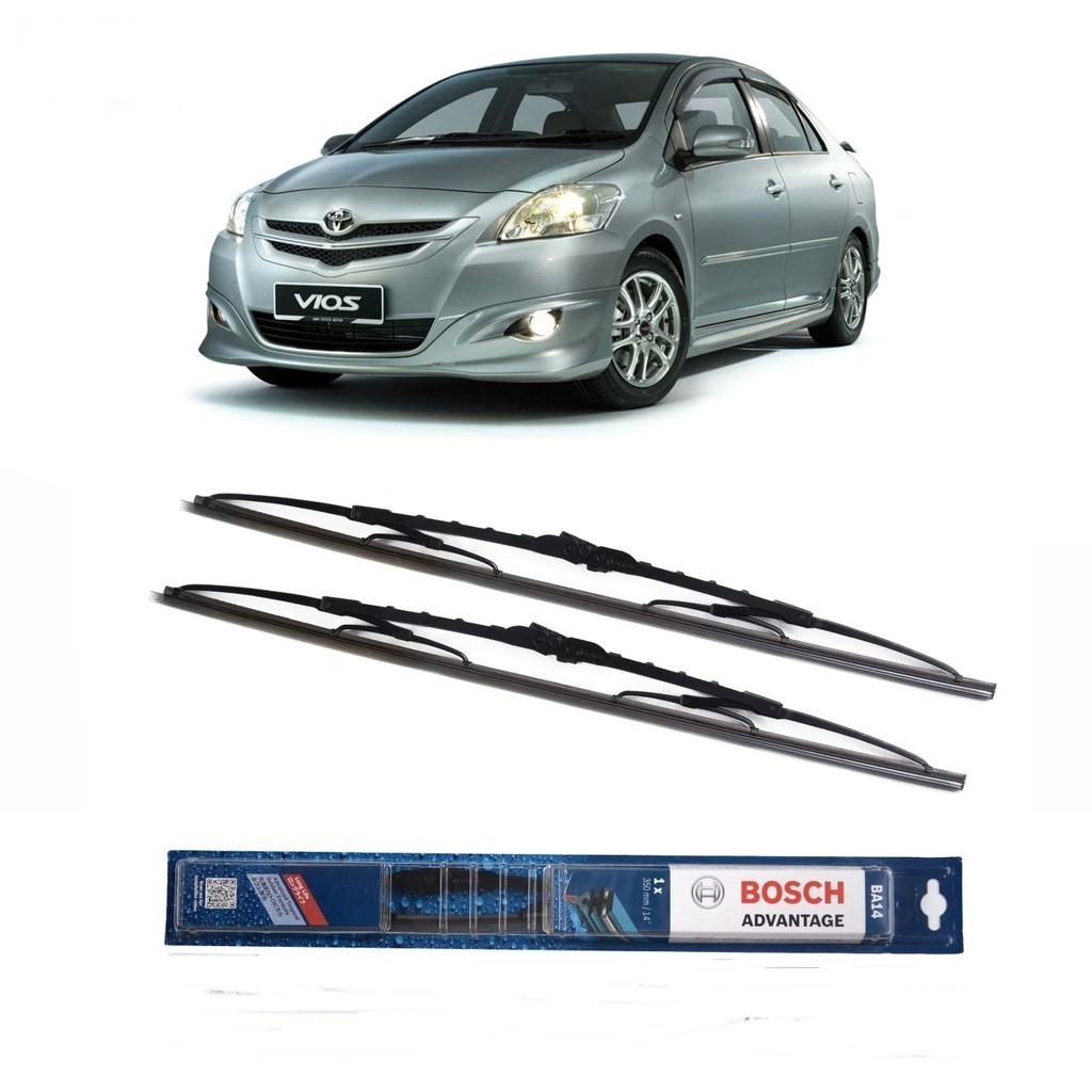 Bosch Wiper Toyota Vios Frame Besi - 2 buah/Set 14-24