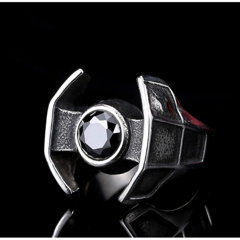 SEUSUK  Cincin Fashion Desain Star Wars Darth Vader untuk Wanita